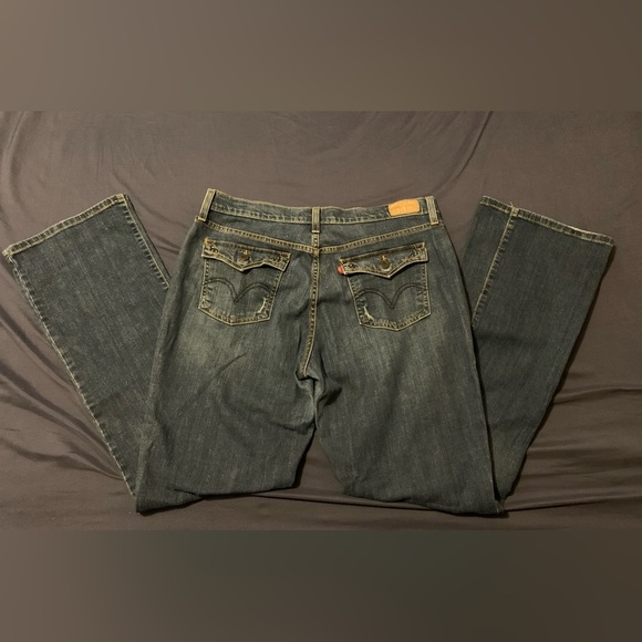 Levi’s 515 Low Boot Cut Denim Jeans Size 12 L/C Medium Wash Blue Bootcut - Picture 8 of 8